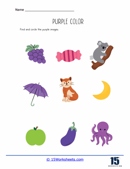 Purple Worksheets - 15 Worksheets Library
