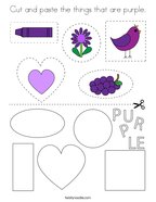 Purple Coloring Pages - Twisty Noodle