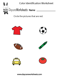 color recognition worksheet