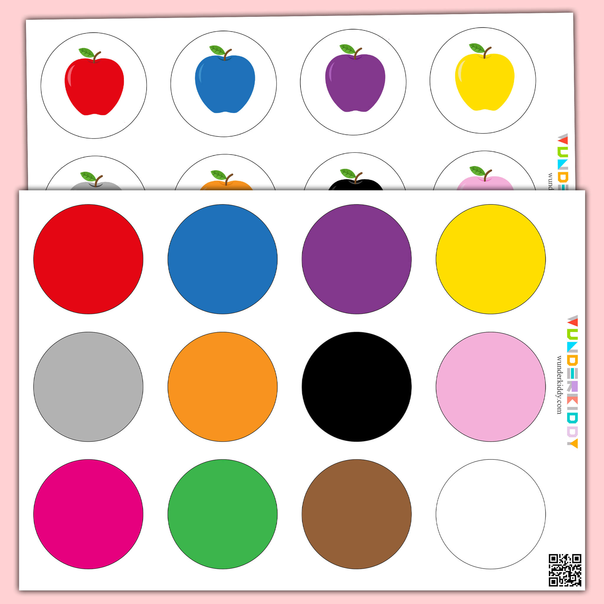 Printable Apple Color Recognition Worksheet for Toddlers Worksheets Printable Apple Color Recognition Worksheet for Toddlers Worksheets