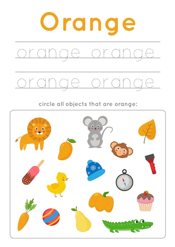 color recognition worksheet