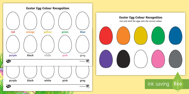 color recognition worksheet