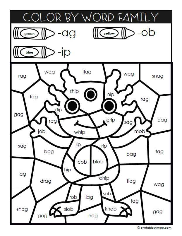 Monster Sight Word Coloring Book - Printables 4 Mom