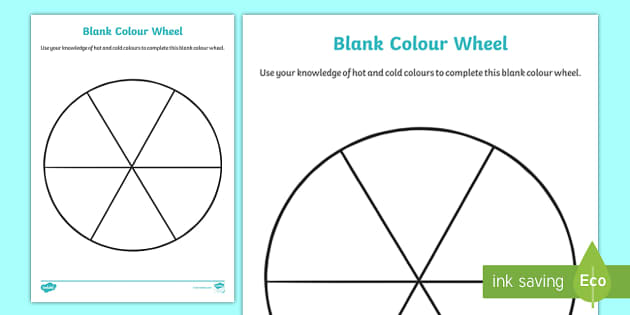 Blank Colour Wheel Art Lesson Worksheet | Twinkl Resources