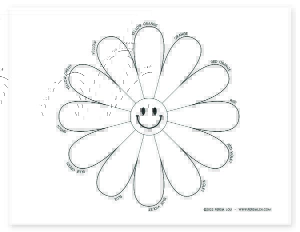 color wheel worksheet printable