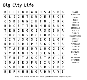 Painting Colors Word Search