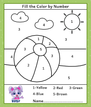 Free Printable Worksheets for Kids - Colors and shapes