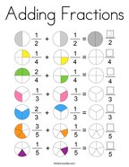 coloring fractions worksheet free