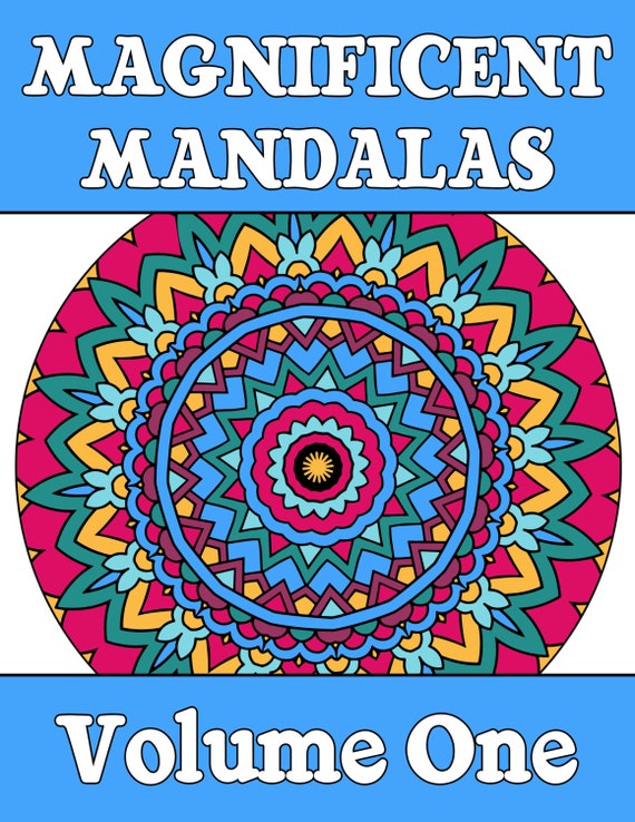 25 MANDALA COLORING Pages Adult Coloring Book Mindfulness ...
