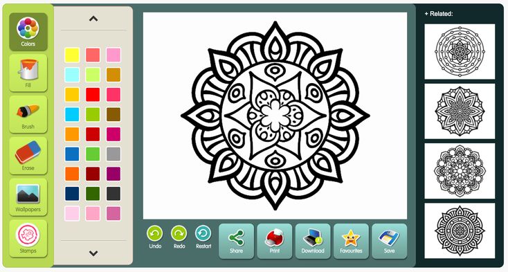 coloring mandalas games