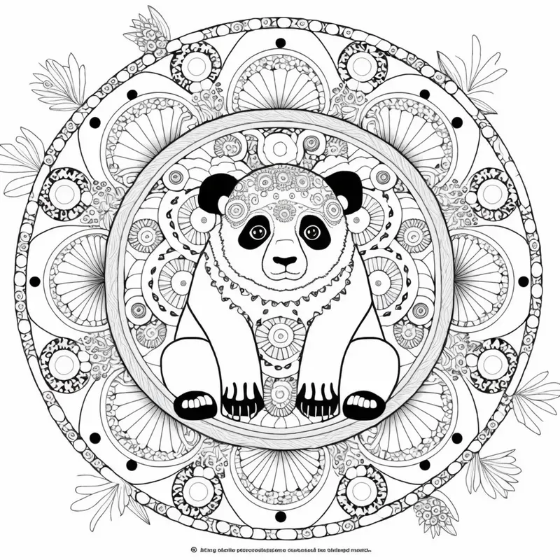 Animal Mandala Coloring Pages Midjourney Prompt | PromptBase