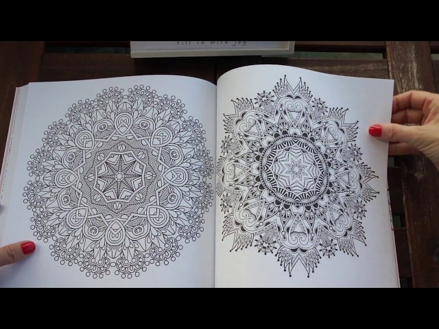 Mandala Meditation Coloring Book -flip through - YouTube