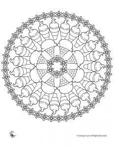 coloring mandalas summer