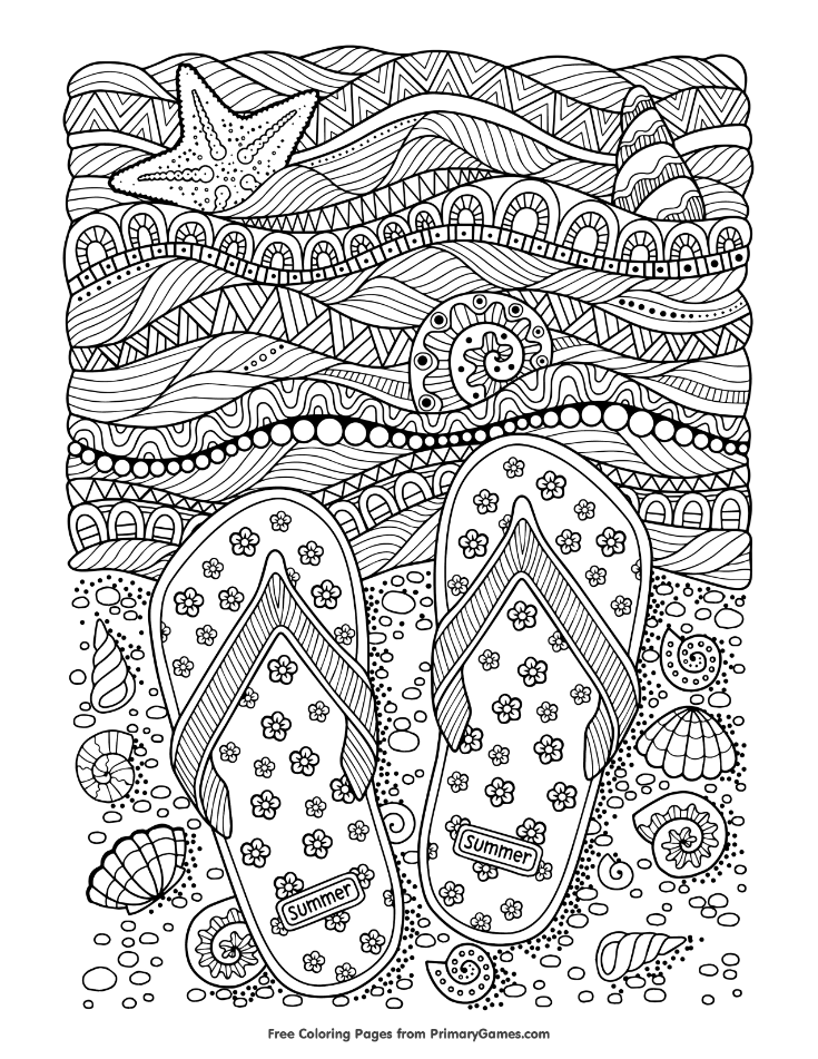 coloring mandalas summer