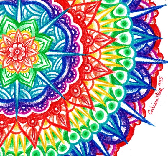 coloring mandalas with colored pencils
