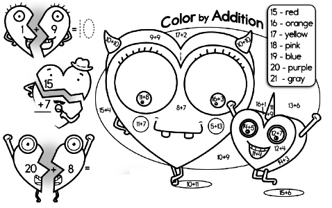 Coloring Pages using Math that you will Want to Print | edHelper.com