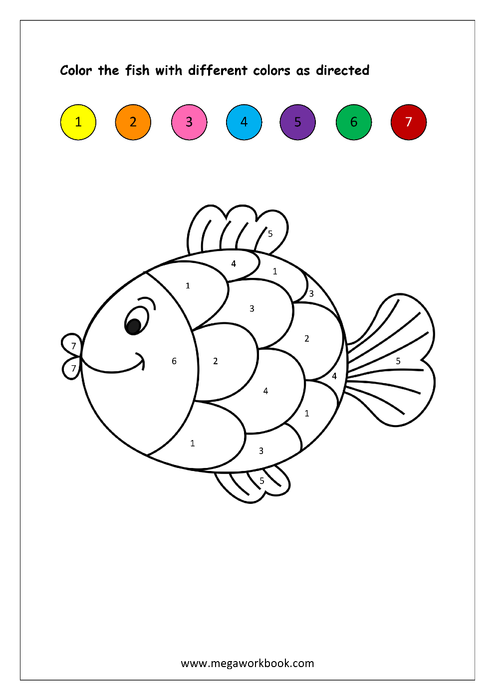 Color By Number Worksheets - Color By Number Math Worksheets ...