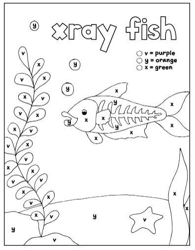 Worksheets for Kindergarten and Preschool - Color By Letter ...