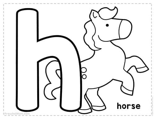 Alphabet Coloring Pages - Preschool Mom