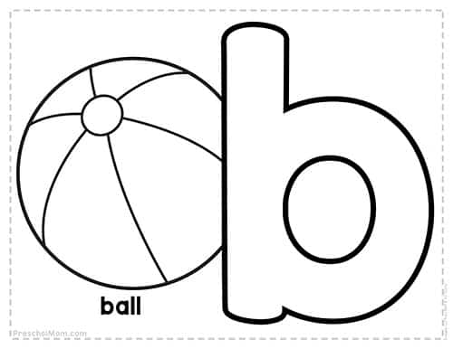 Alphabet Coloring Pages - Preschool Mom