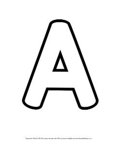 Alphabet Letter A Coloring Pages and Printable Worksheets - The ...