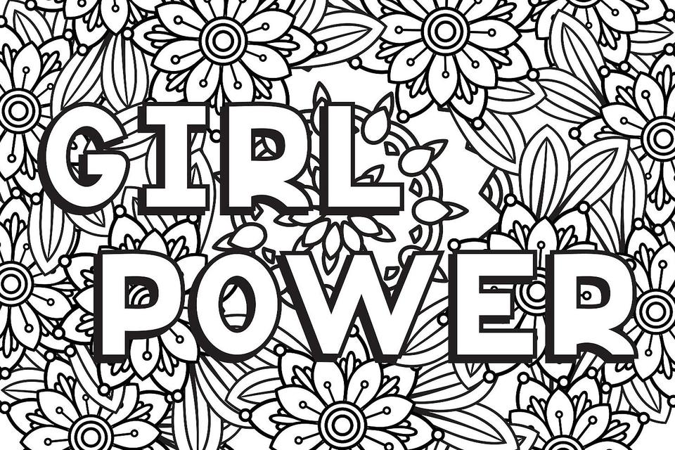 10 Printable Adult Coloring Pages for Strong Women (and Girls ...