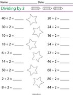 Third Grade Division Math Worksheets - Twisty Noodle