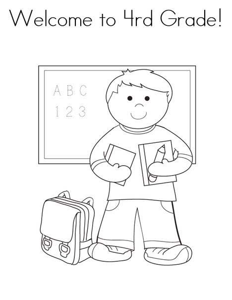 coloring worksheet for 4th graders