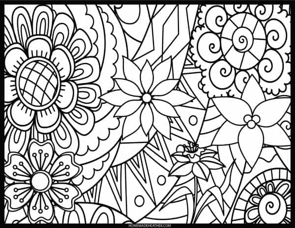 Free Printable Flower Coloring Pages (Perfect for Teens ...