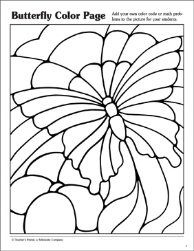 Butterfly Coloring Page | Printable Coloring Pages