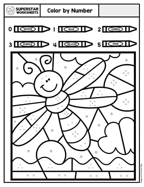 colors worksheet for kindergarten