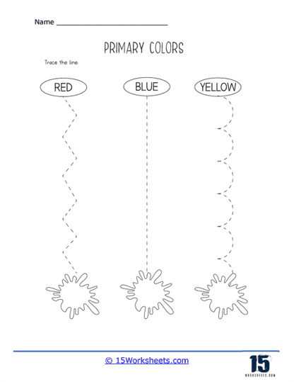 colors worksheet for preschool