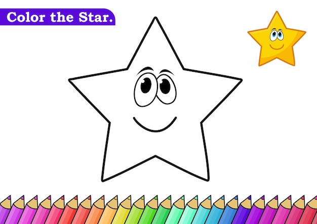 colouring worksheet for kindergarten