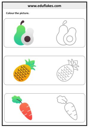 colouring worksheet for kindergarten