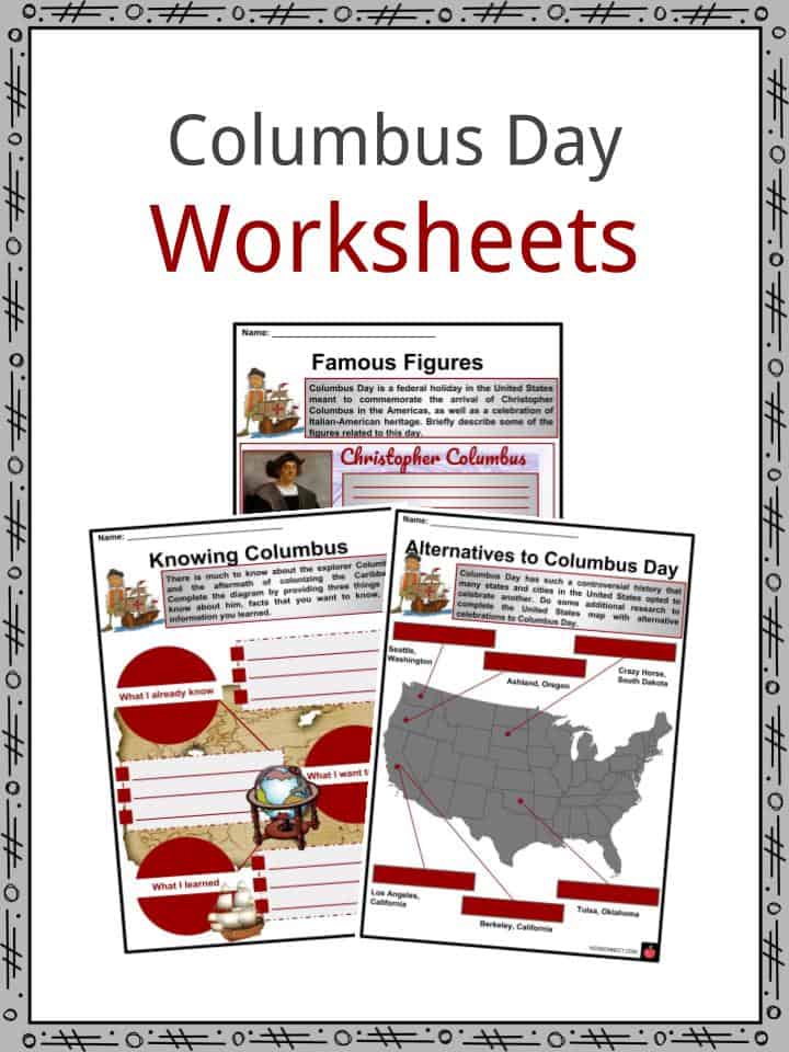 Columbus Day Facts, Worksheets &  Historical Significance For Kids