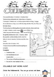 Columbus Day - ESL worksheet by annie8