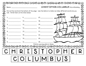 Teal Pencil: FREE Columbus Day Activities