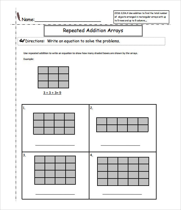 5+ Common Core Sheets - PDF