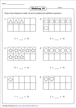 combination of 10 worksheet