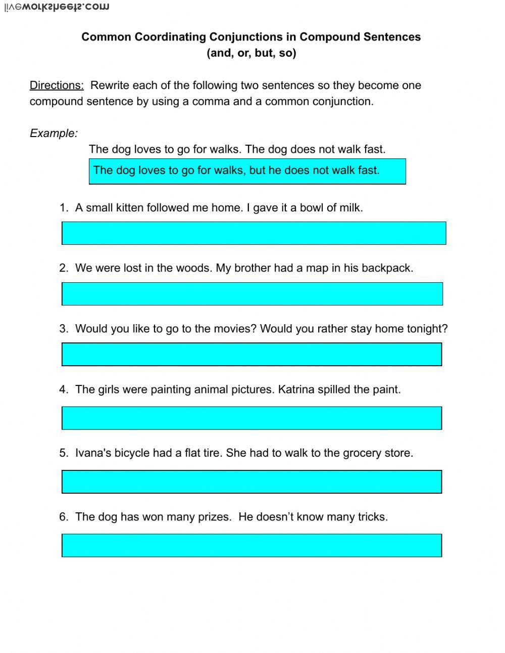 Joining sentences using And or But - ESL worksheet by sarahann1984