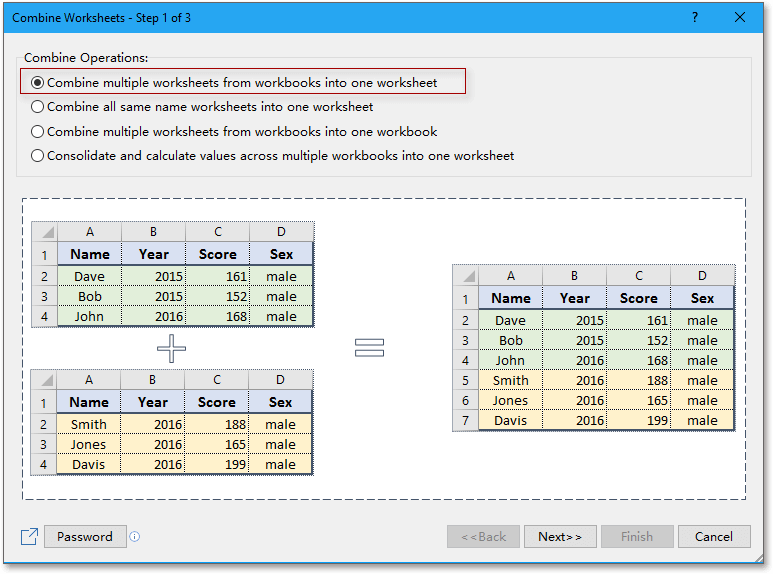 Quickly combine multiple worksheets / ranges from workbooks into ...