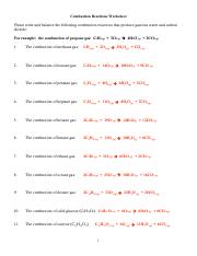 240 more combustion worksheets.pdf - Combustion Reactions ...