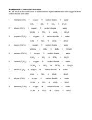 Attachment PDF Combustion Practice Answer Key.pdf - Worksheet #6 ...