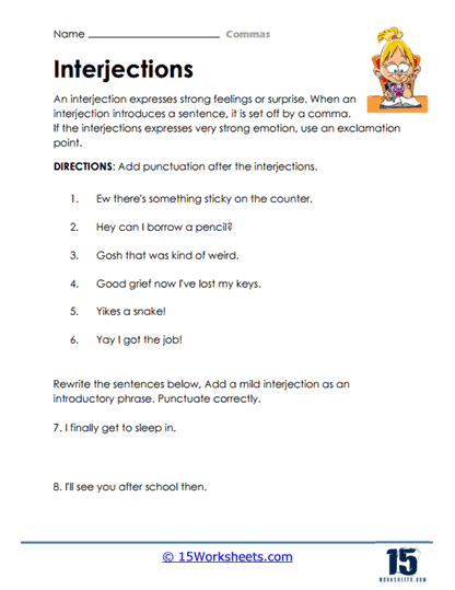 Commas Worksheets - 15 Worksheets Library