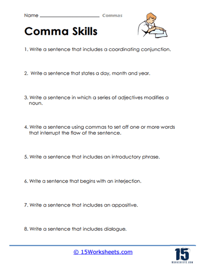 Commas Worksheets - 15 Worksheets Library