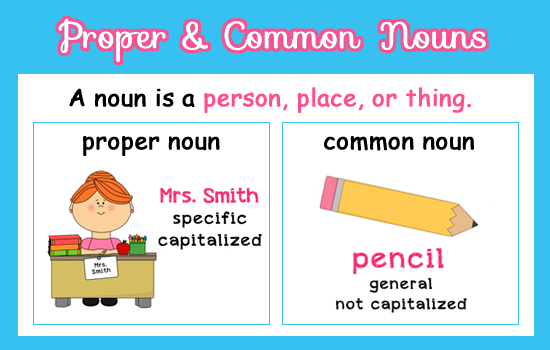 common and proper nouns examples