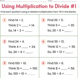 Printable 3rd Grade Common Core Mixed Multiplication and Division ...