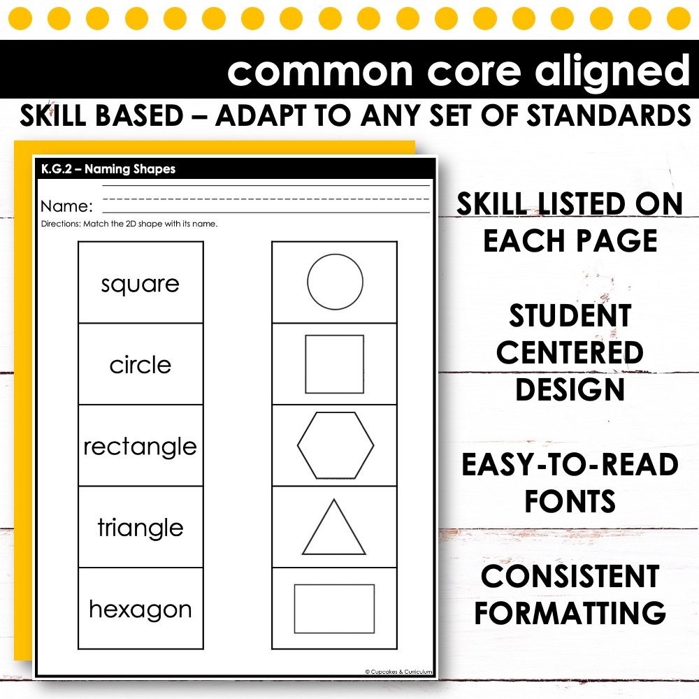 common core kindergarten math worksheet