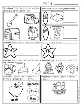 May Morning Work for Kindergarten {Common Core Aligned} - The ...