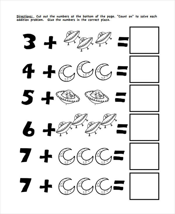 common core kindergarten worksheet
